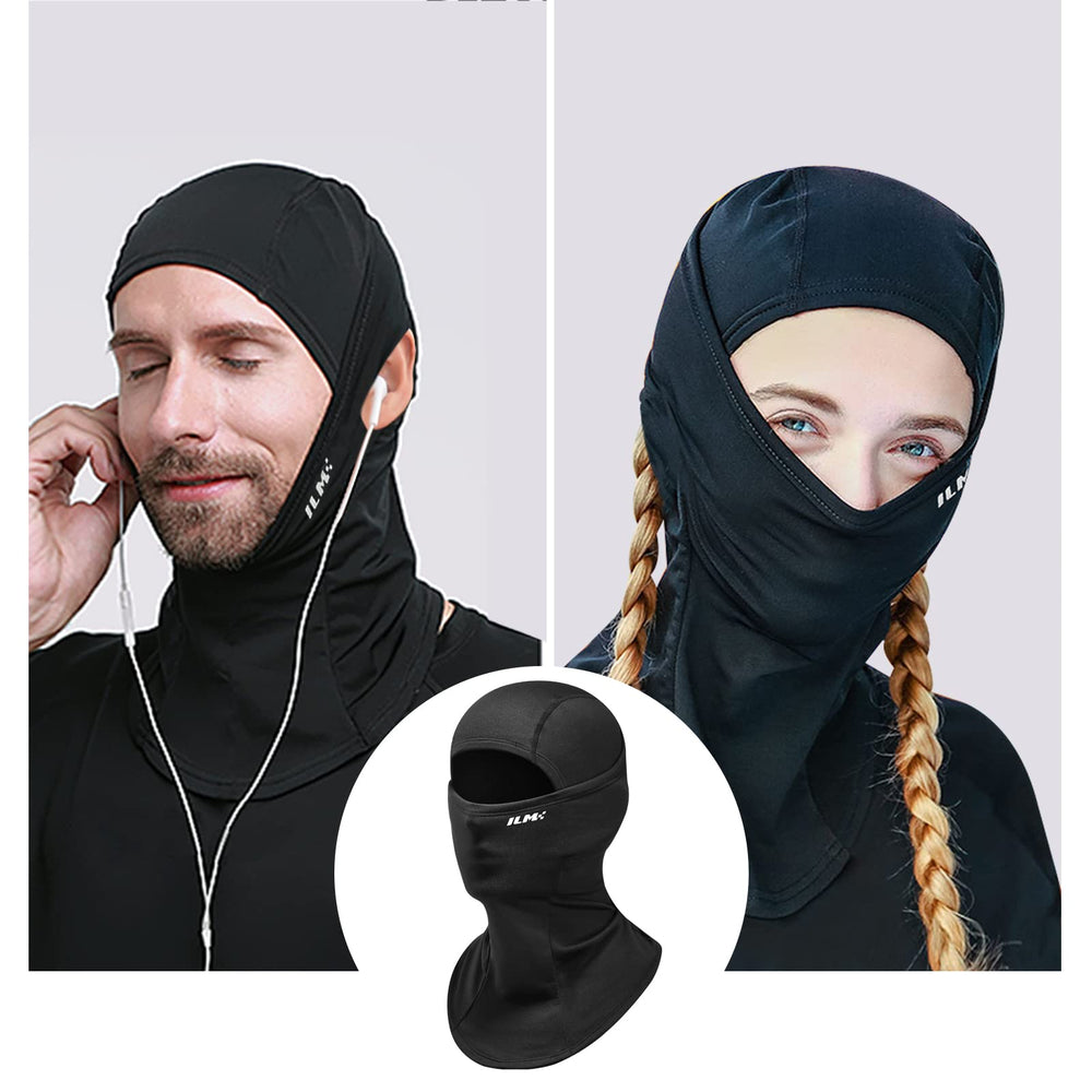 ILM balaclava ultra-stretchy fabric fits men, women, and youth.