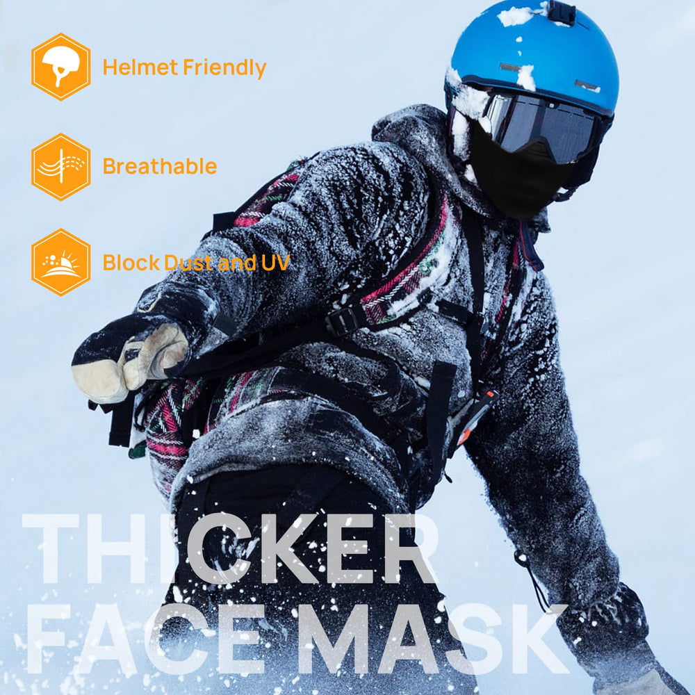 ILM versatile wear options, from full-face to neckerchief to hood.