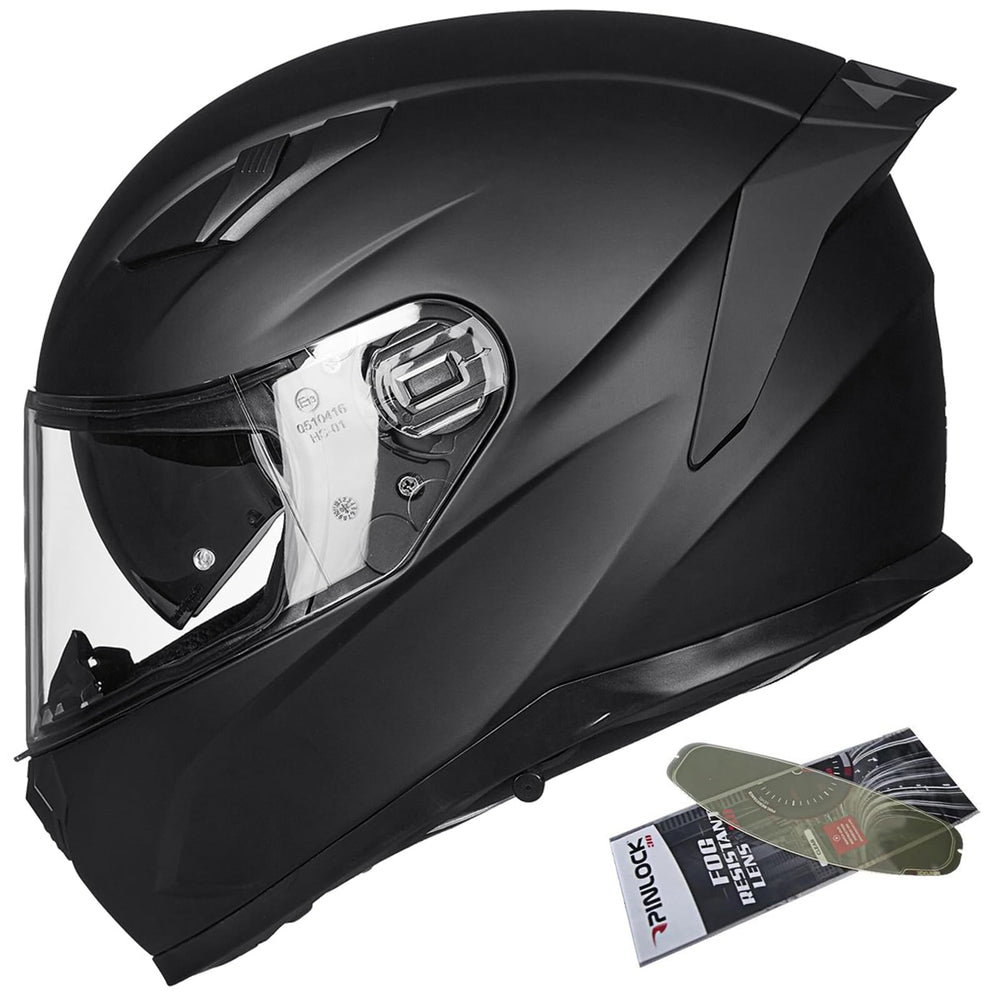 ILM full-face helmet with anti-fog pinlock for clear winter vision.