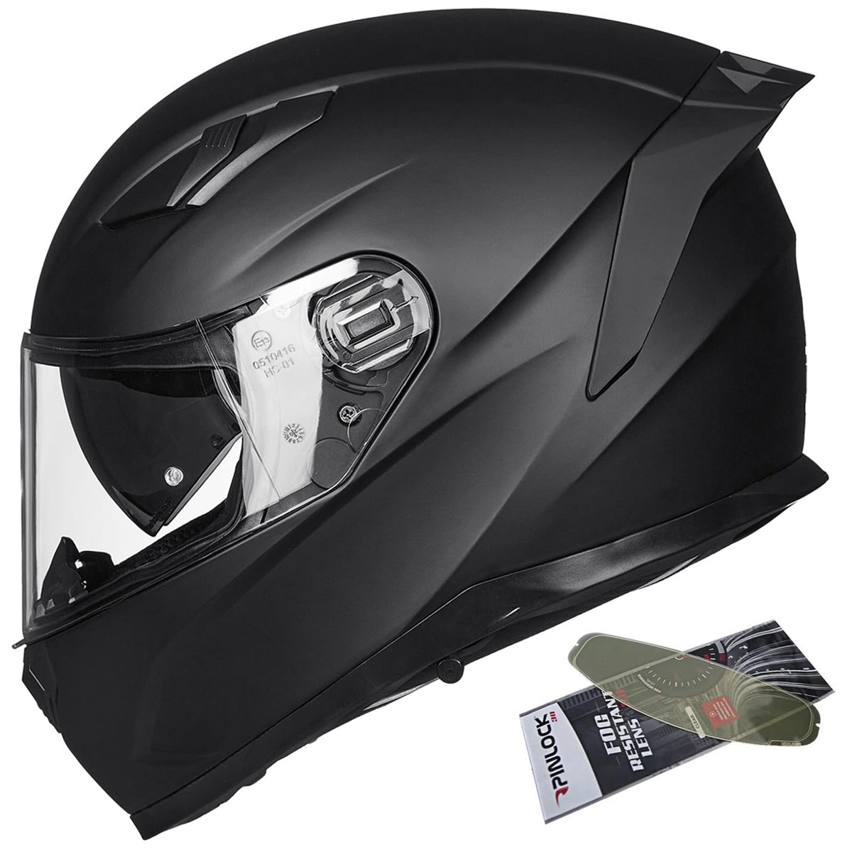 ILM full-face helmet with anti-fog pinlock for clear winter vision.