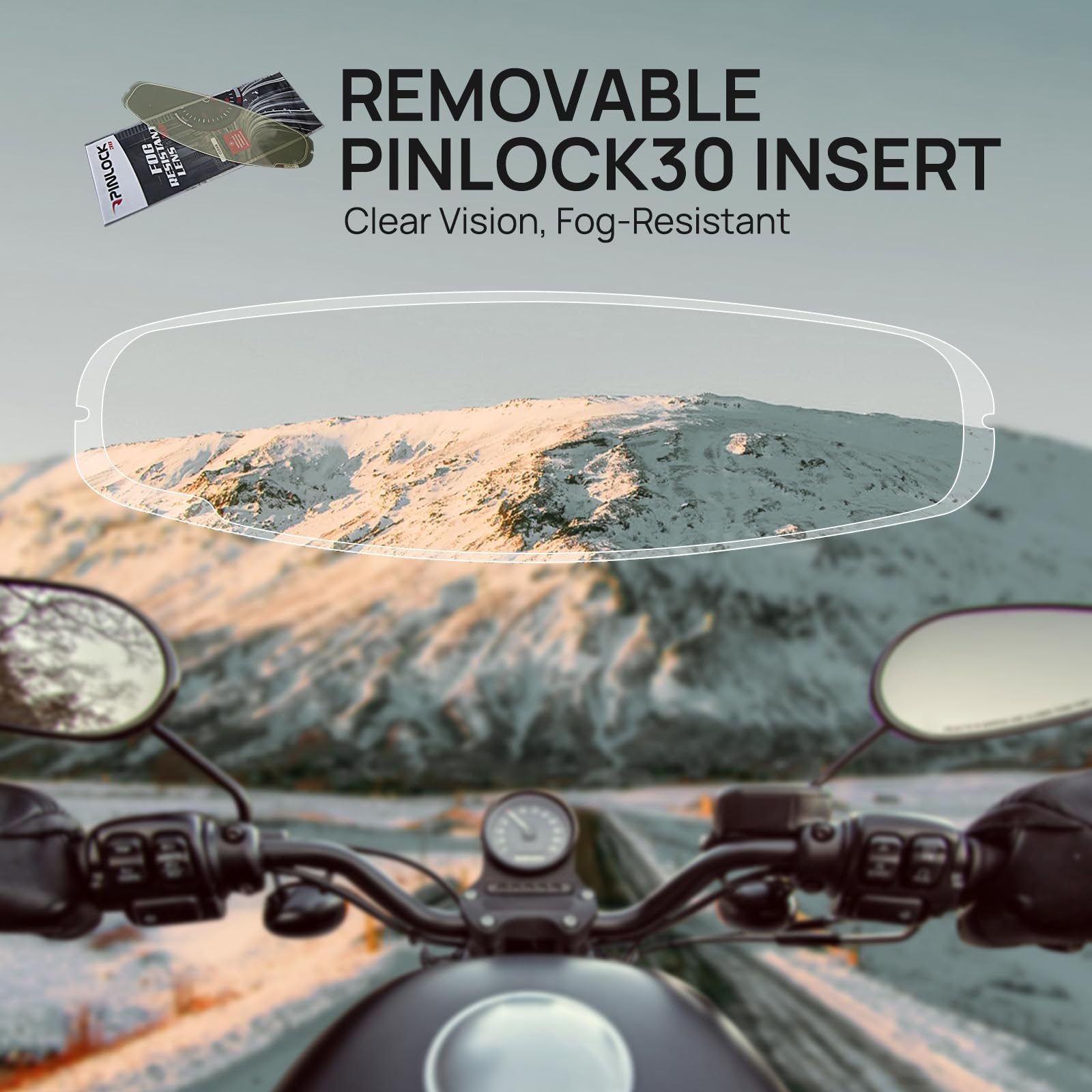 ILM dual-visor system with tinted inner and clear outer shield.