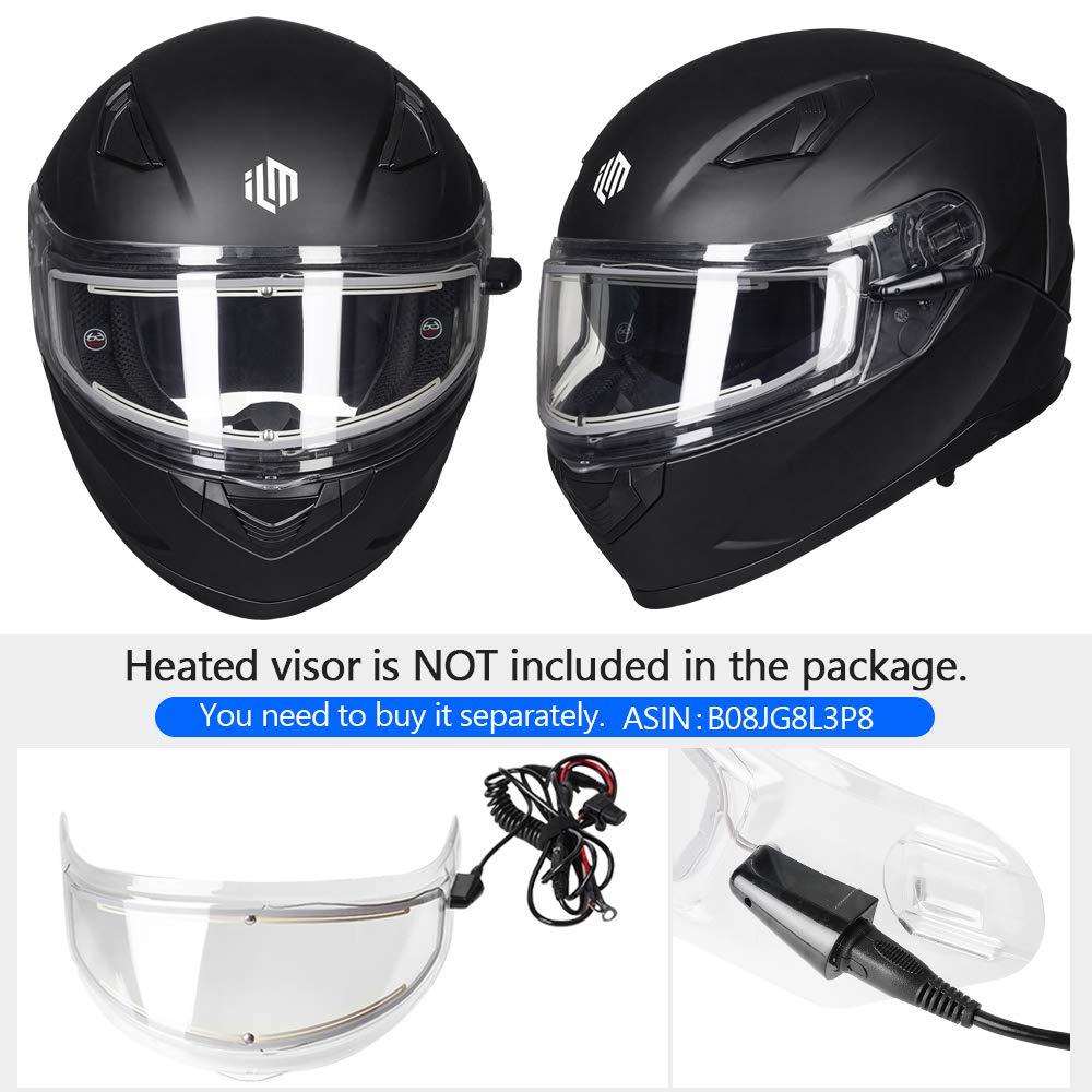 ILM pinlock-equipped snowmobile helmet for fog-free winter rides.