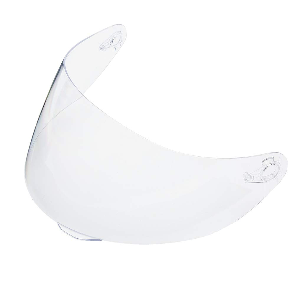 ILM helmet anti-fog visor closeup showing crystal-clear visibility for riding