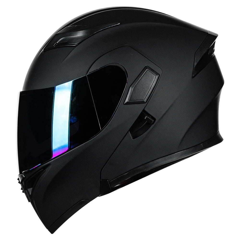ILM helmet colorful visor 902 top view shows full helmet integration and style.