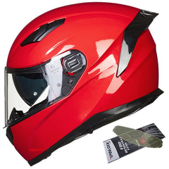 ILM full-face helmet with anti-fog pinlock for clear vision in cold weather.