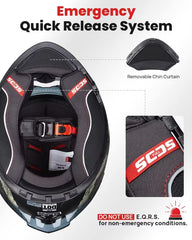 ILM retractable inner visor provides quick shade and sun protection