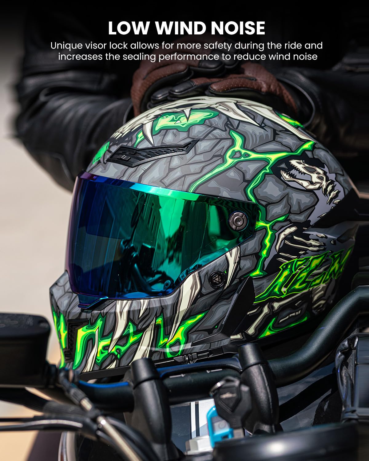 ILM MF509 Day1 Green Pinlock70 lens reduces fog during cold rides