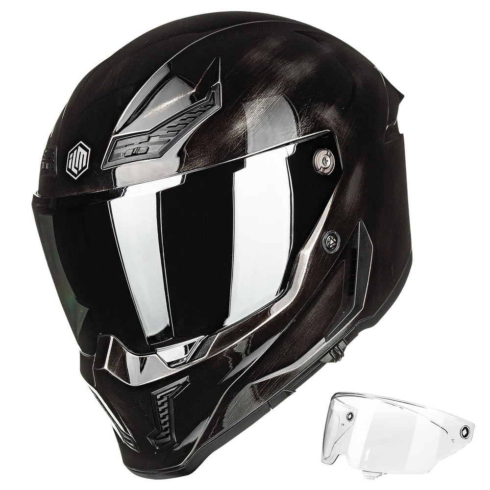 ILM MF509 helmet front view highlighting sleek silhouette for street riding