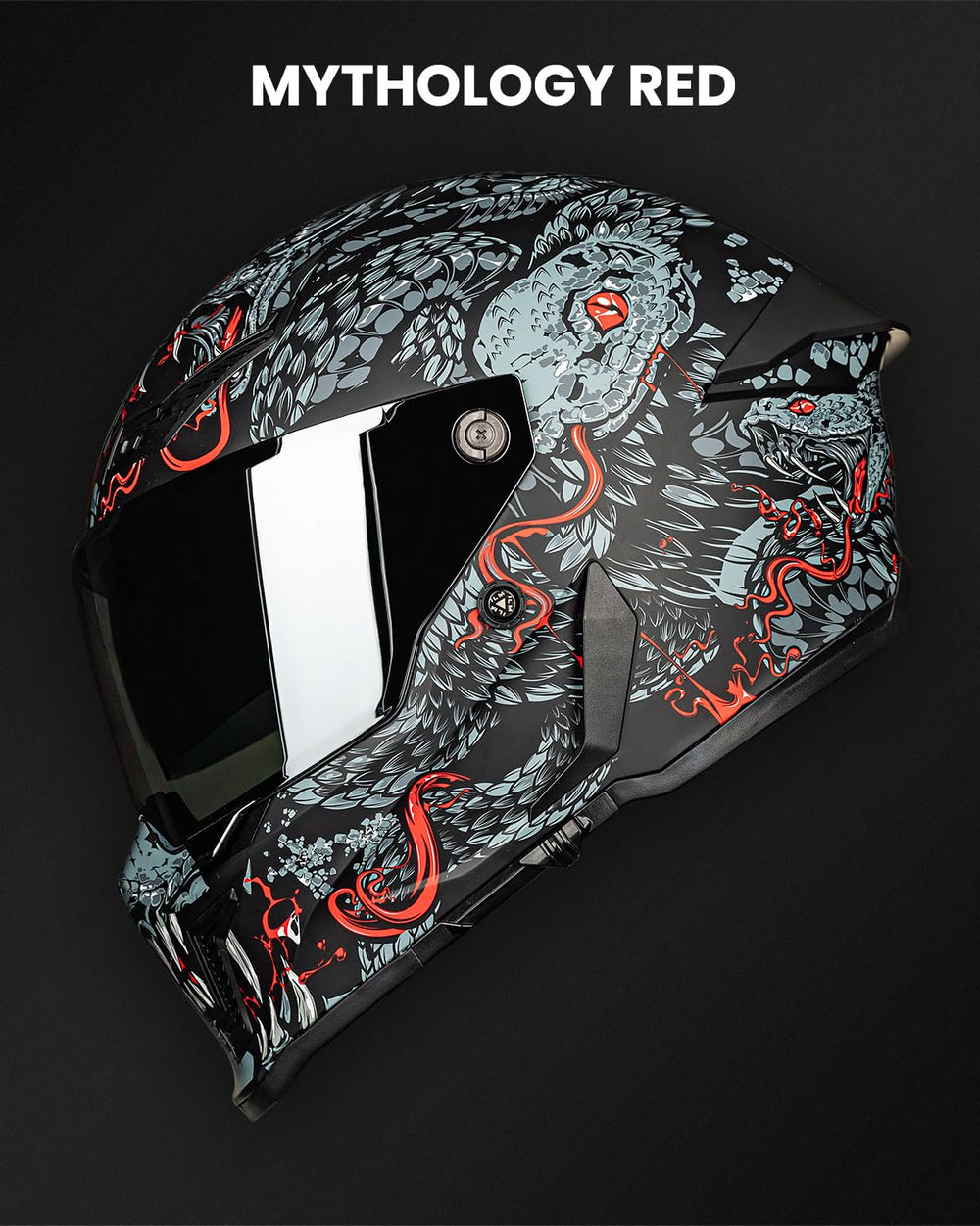 ILM MF509 Mythology Red interior padding ensures a snug fit.