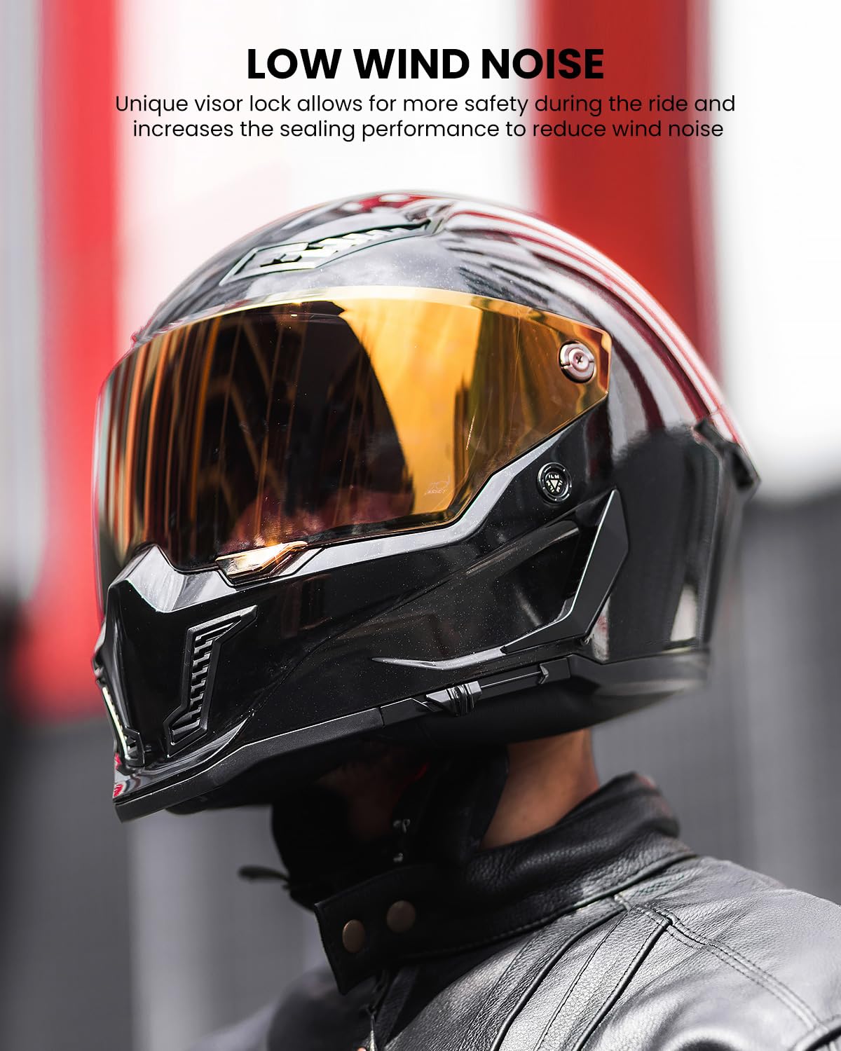ILM MF509 Pinlock70 anti-fog lens keeps the view clear during rides.