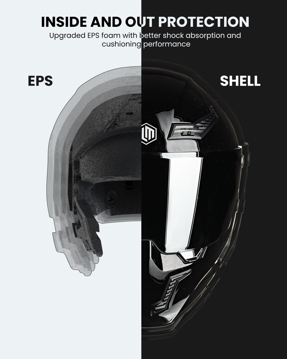 ILM MF509 two head models tailor fit for European and American riders.
