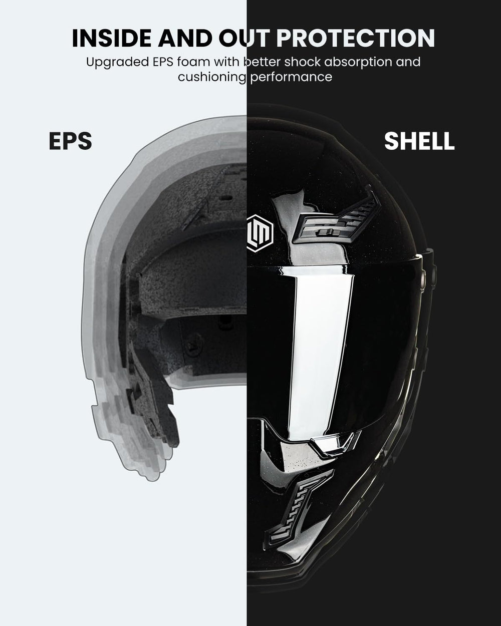 ILM MF509 two head models tailor fit for European and American riders.