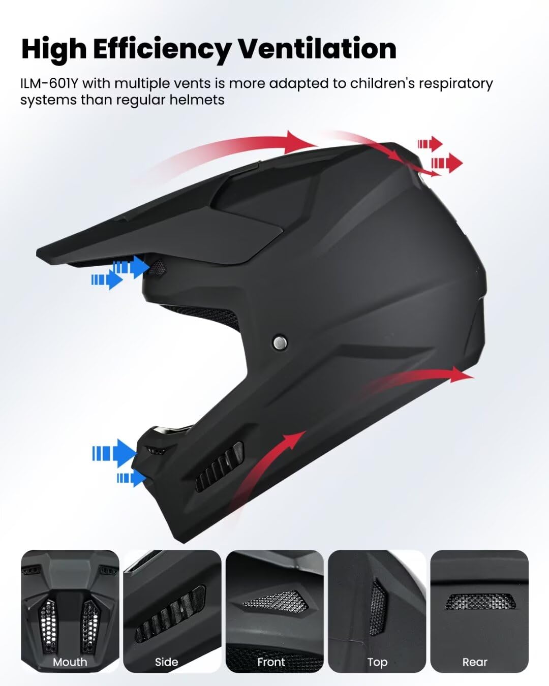 ILM MT601Y gloves included for a complete ride-ready kit