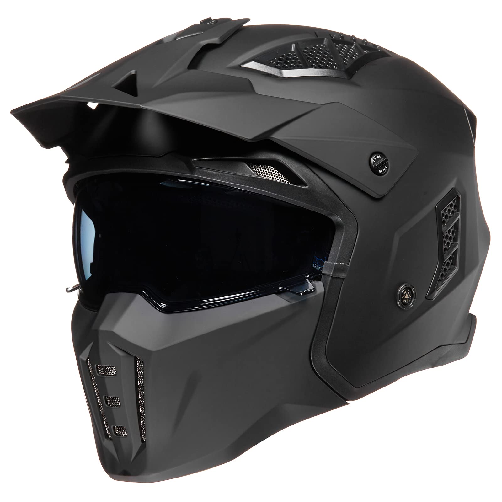 ILM Open Face Z302 front view showing versatile airflow for all-day riding
