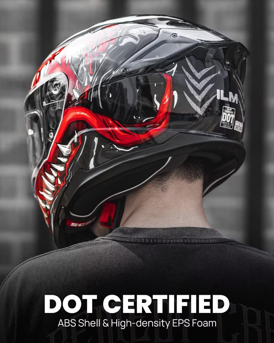 ILM TheNight outer visor offers panoramic visibility for safer rides