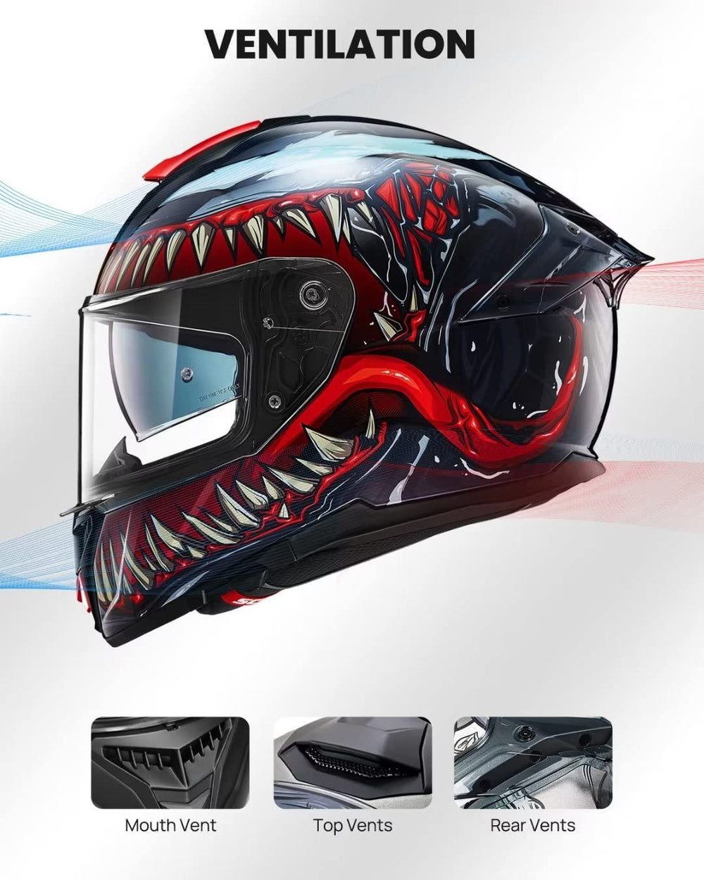 ILM outer visor with Pinlock EVO pins resists fog on cold rides