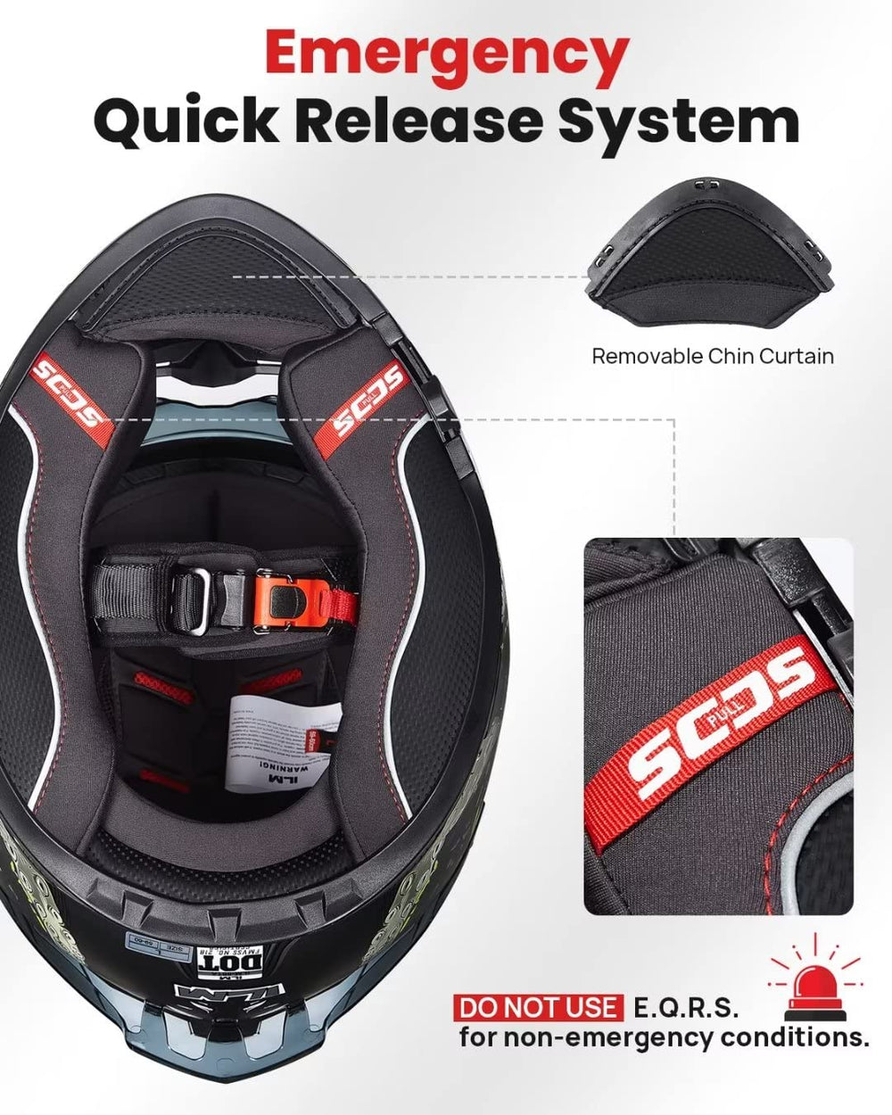 ILM retractable inner visor offers quick sun protection.