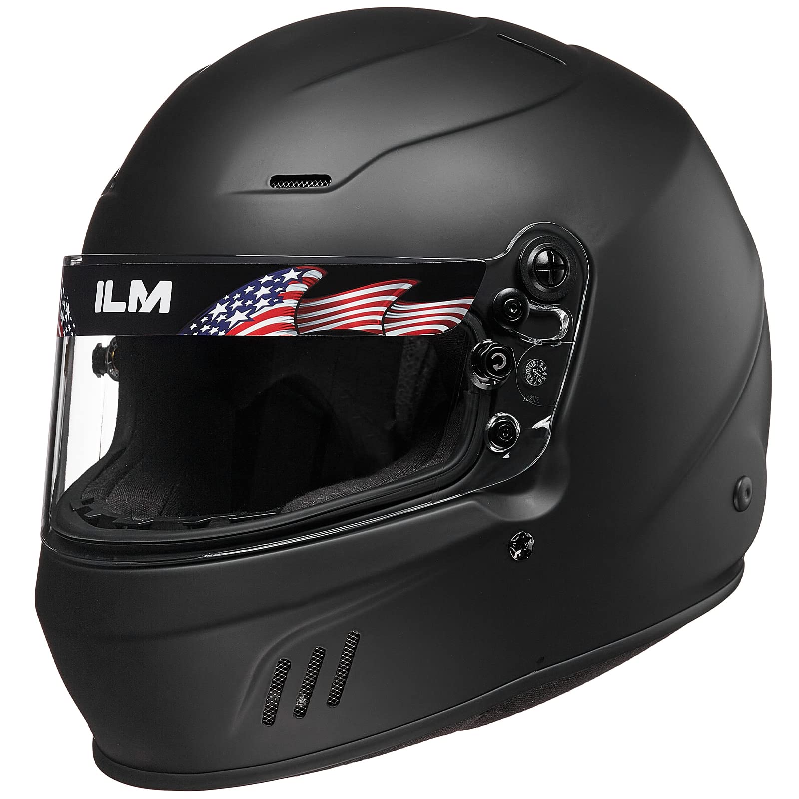 ILM Snell SA2020 full-face helmet front view showing protective shell