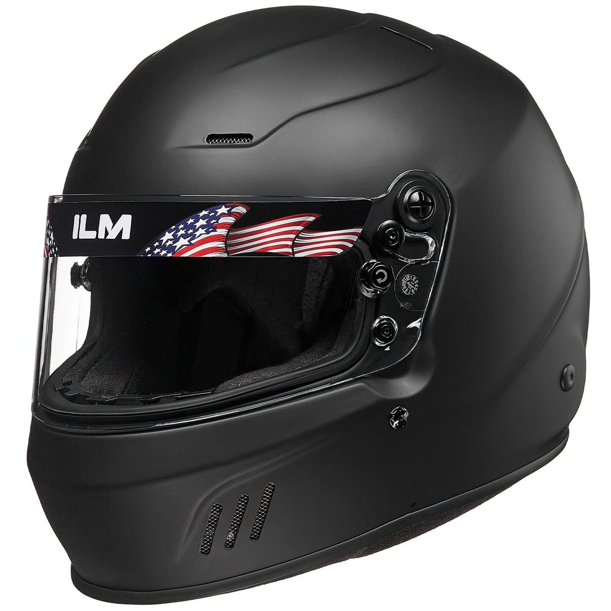 ILM Snell SA2020 full-face helmet front view showing protective shell