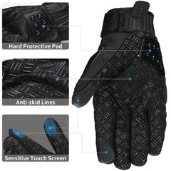 ILM Steel Knuckle gloves palm detail highlights non-slip grip for better control.