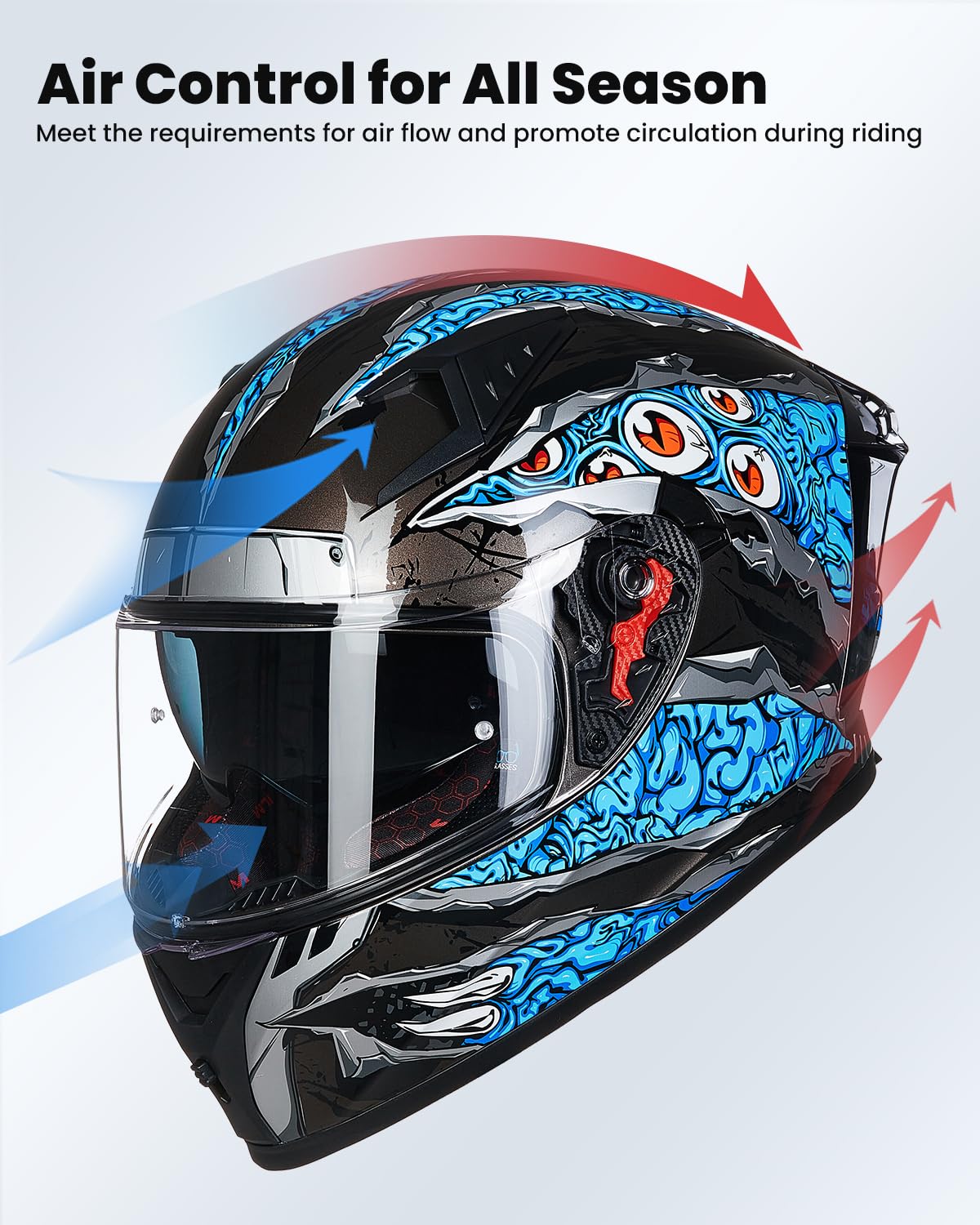 ILM Z501 tinted visor with Pinlock readiness reduces glare on sunny rides