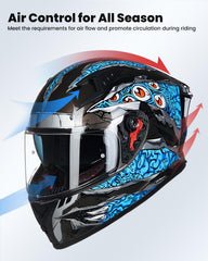 ILM Z501 tinted visor with Pinlock readiness reduces glare on sunny rides