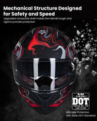 ILM Z501 clear visor front view for crystal-clear visibility.
