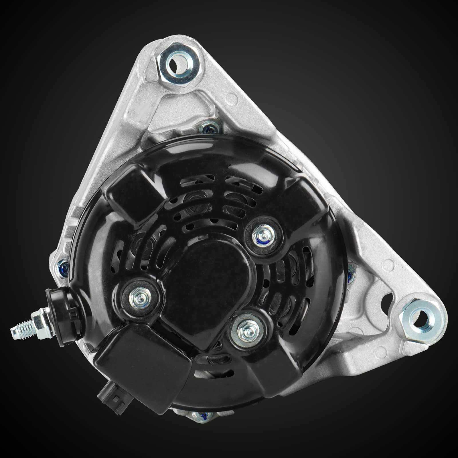 Ilonpa 160AMP alternator pulley S6 and ER regulator visible for inspection to confirm compatibility