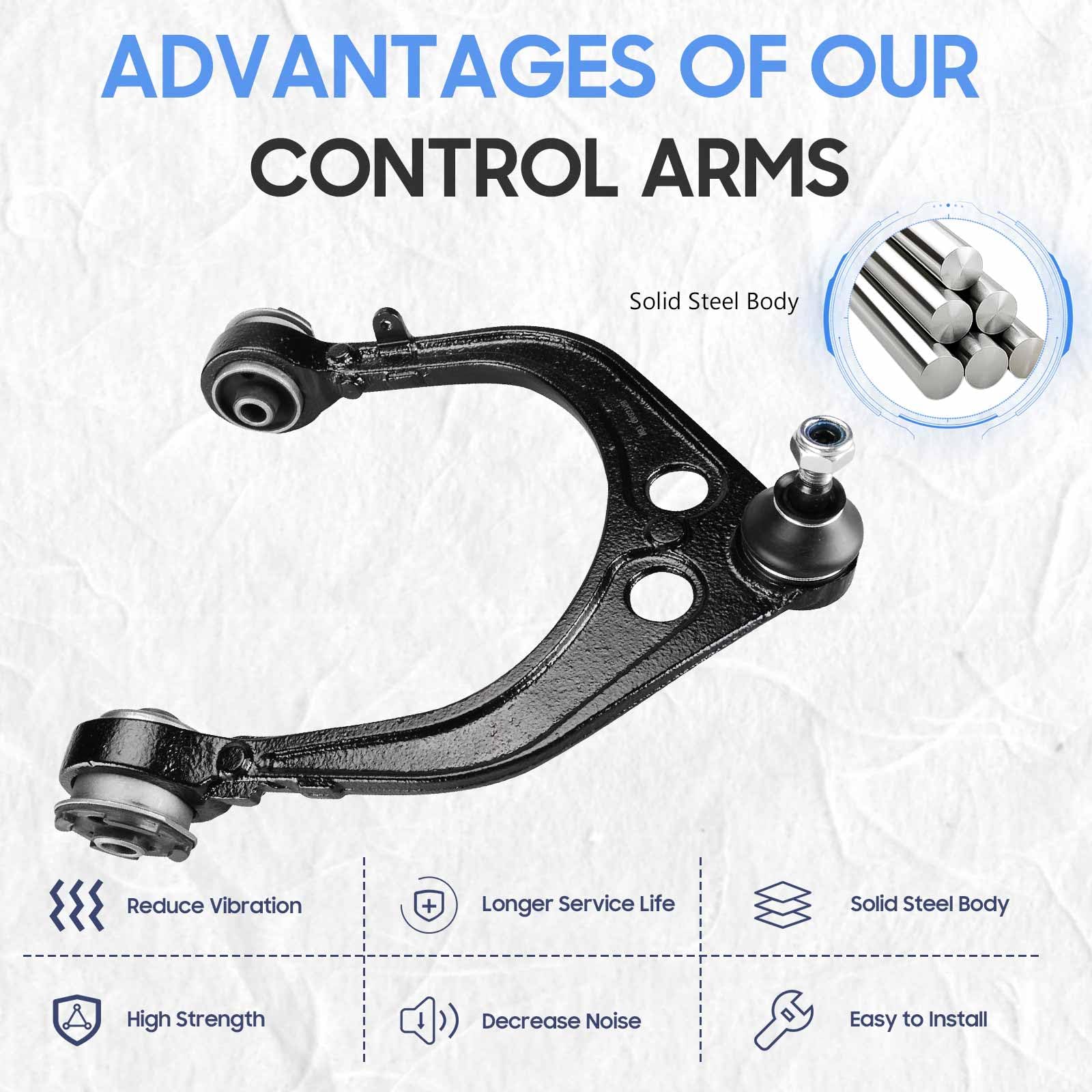 ILONPA fitment reference image for 2005-2008 Dodge Magnum front upper arm