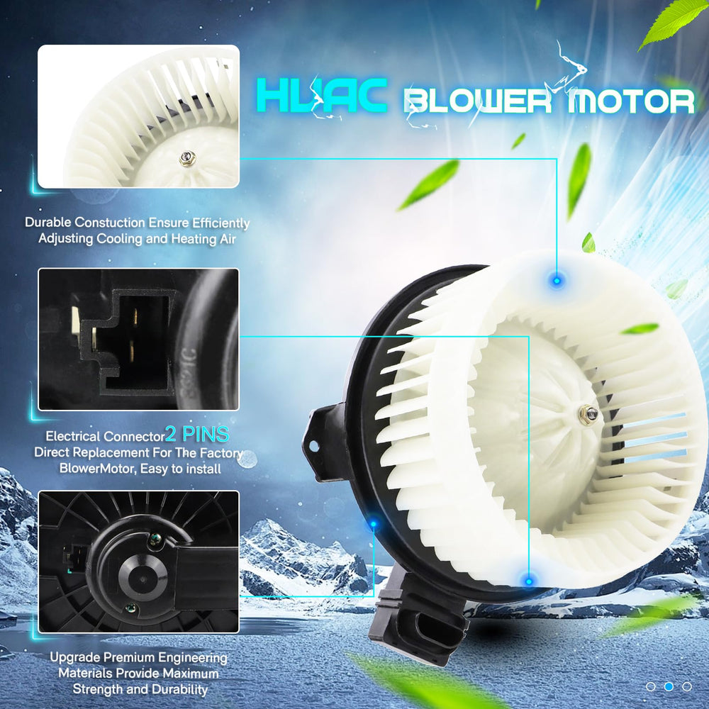Ilonpa blower motor packaging shows included parts and warranty information.