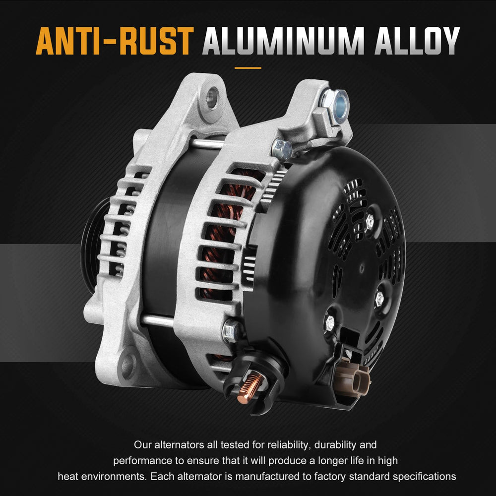 ILONPA alternator housing image highlights heat-tolerant design for tough engine bays