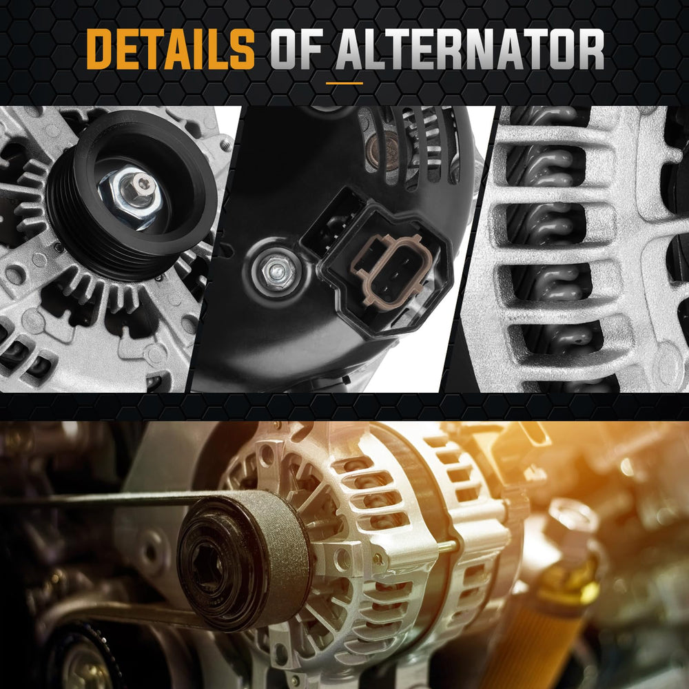 ILONPA alternator label with part numbers for quick identification and faster replacement