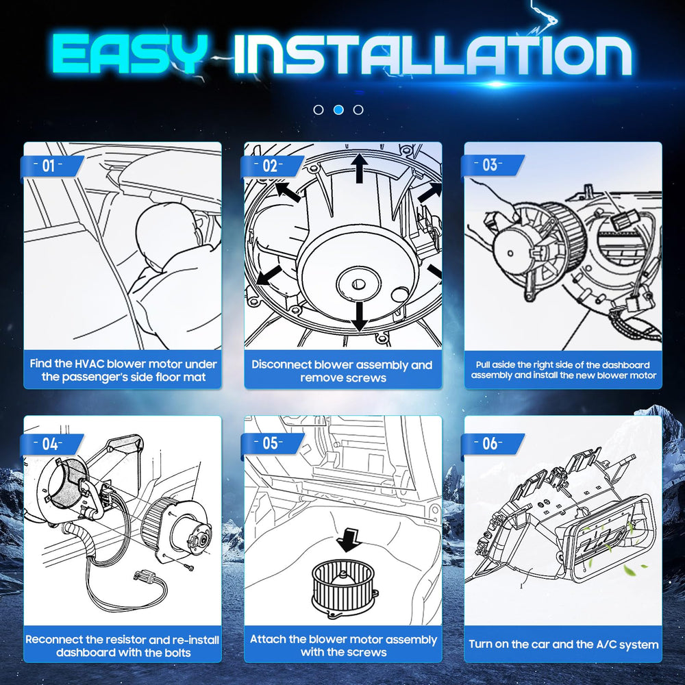 ILONPA blower motor fan connector adapter supports secure electrical connection