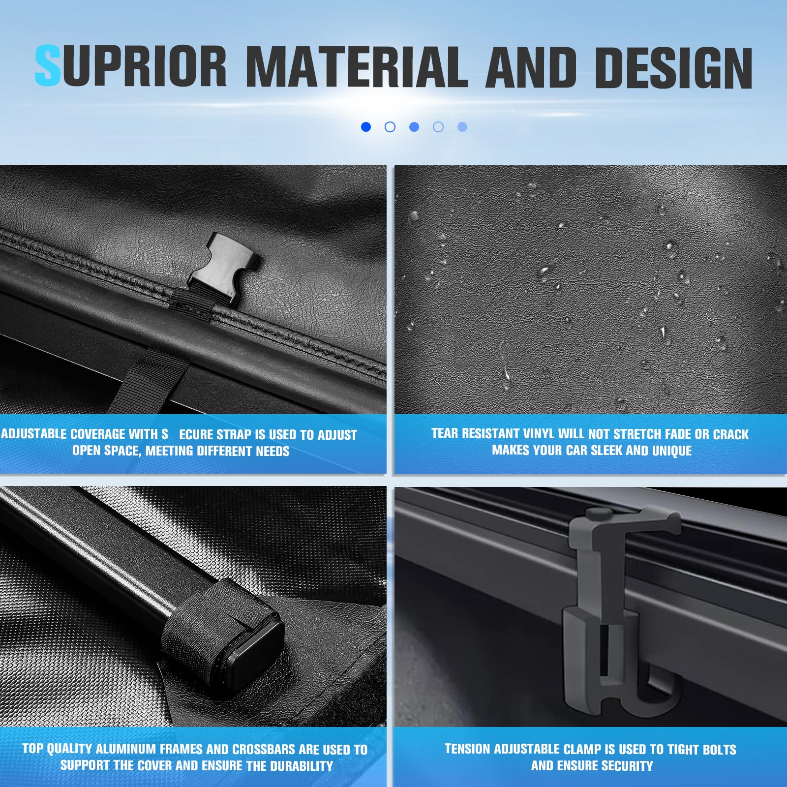 ILONPA easy installation with no drilling required
