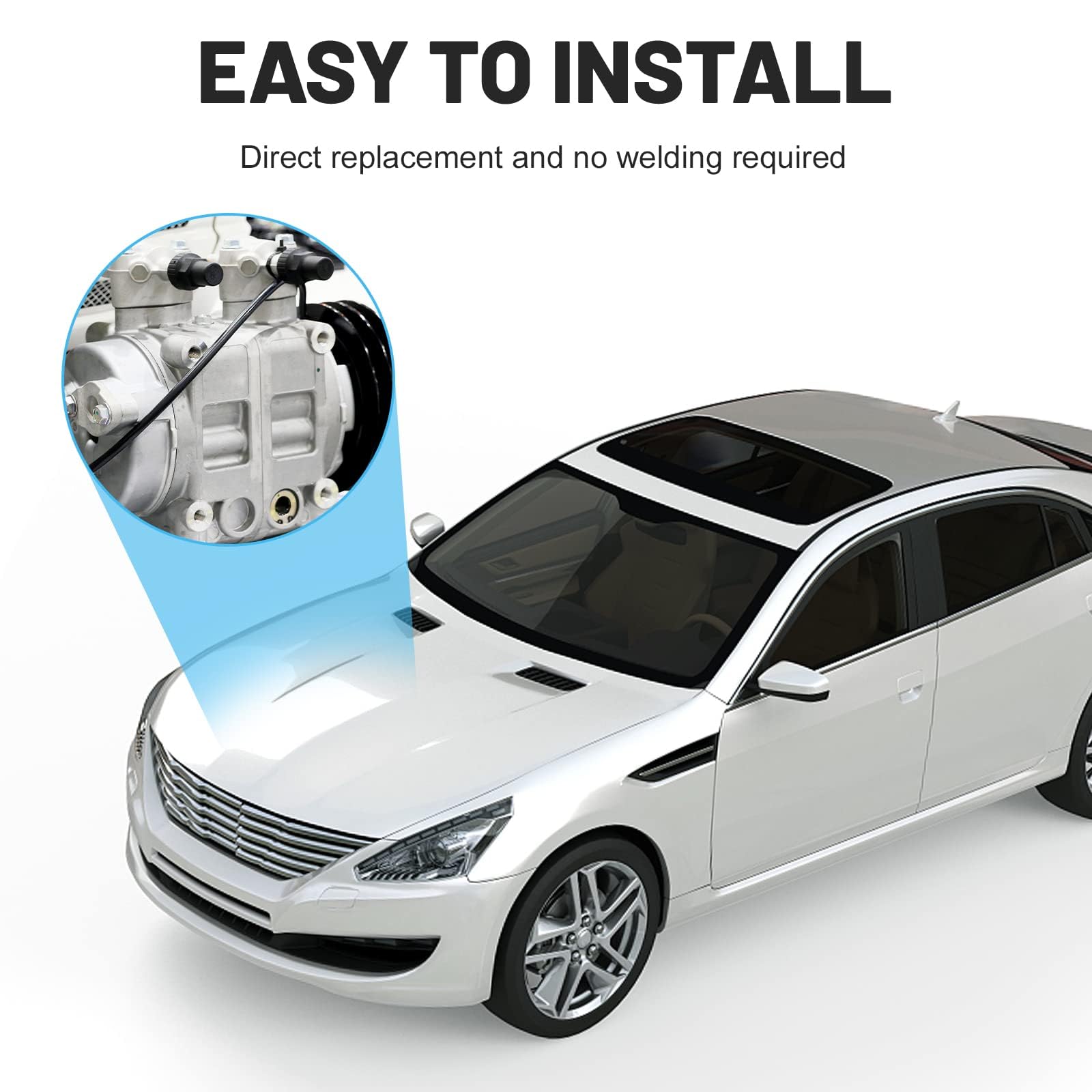 Ilonpa energy-saving, durable aluminum alloy compressor frame reduces vibration.