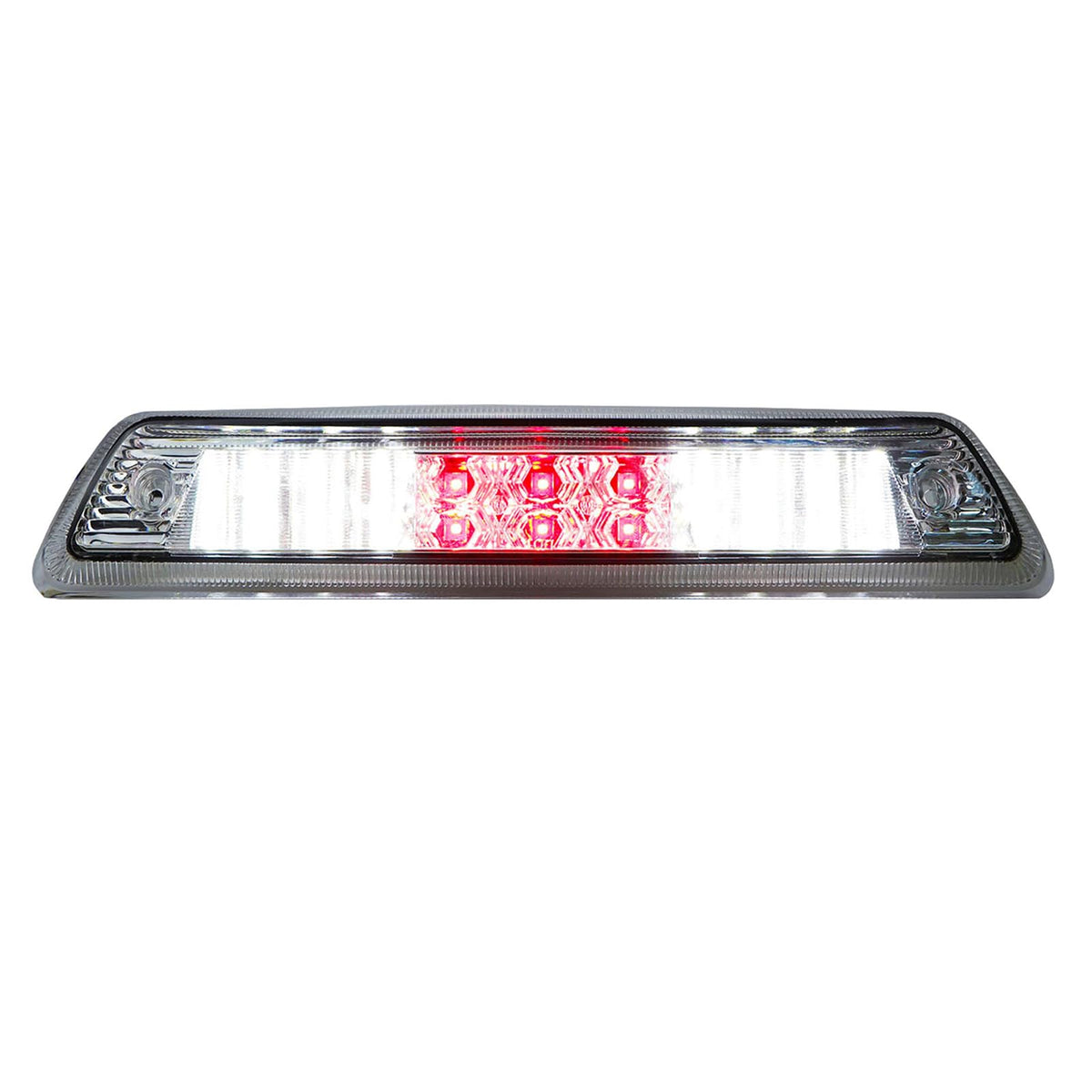ILONPA Ford F-150 3rd brake light with chrome housing and clear lens improves visibility