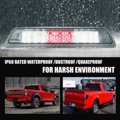 LED high mount third brake light emits a brighter glow for rear signaling