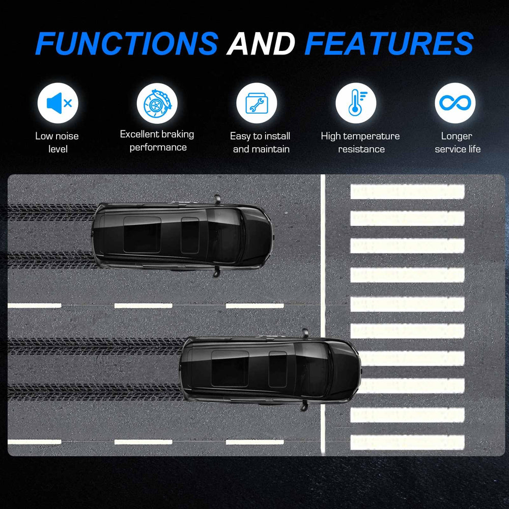 ILONPA brake pads with hardware included for easy installation on US models