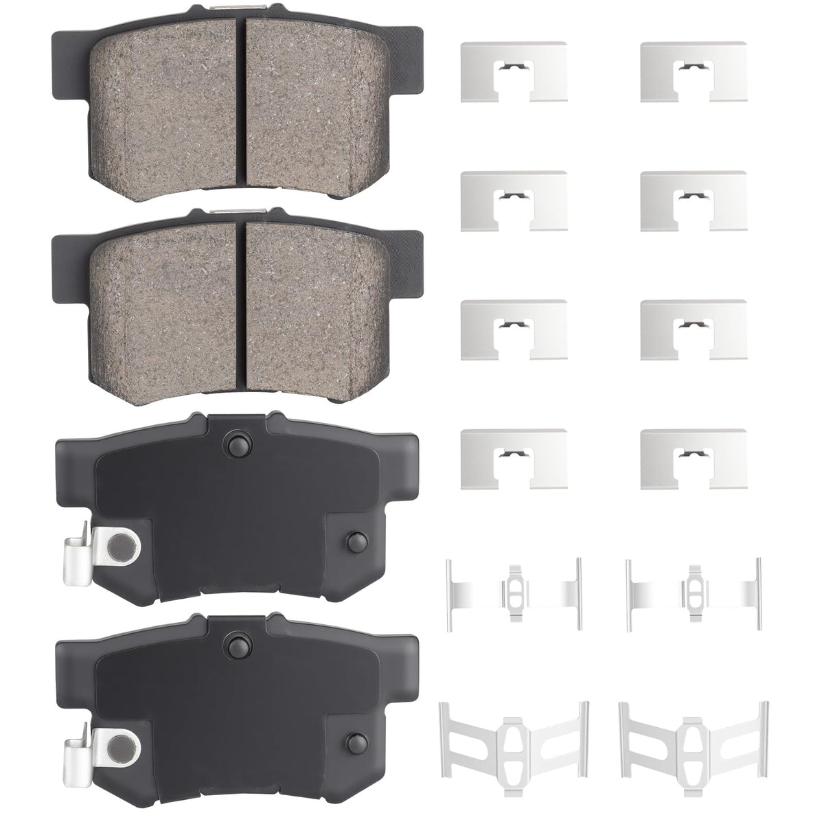 ILONPA rear ceramic brake pads for Honda Civic—quiet braking and long wear.