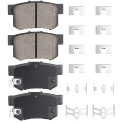 ILONPA rear ceramic brake pads for Honda Civic—quiet braking and long wear.