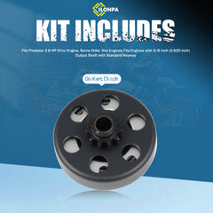 ILONPA installation-ready clutch aids quick setup on compatible mini bikes.