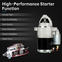 ILONPA starter for Jeep Compass 24L—compact PMGR design