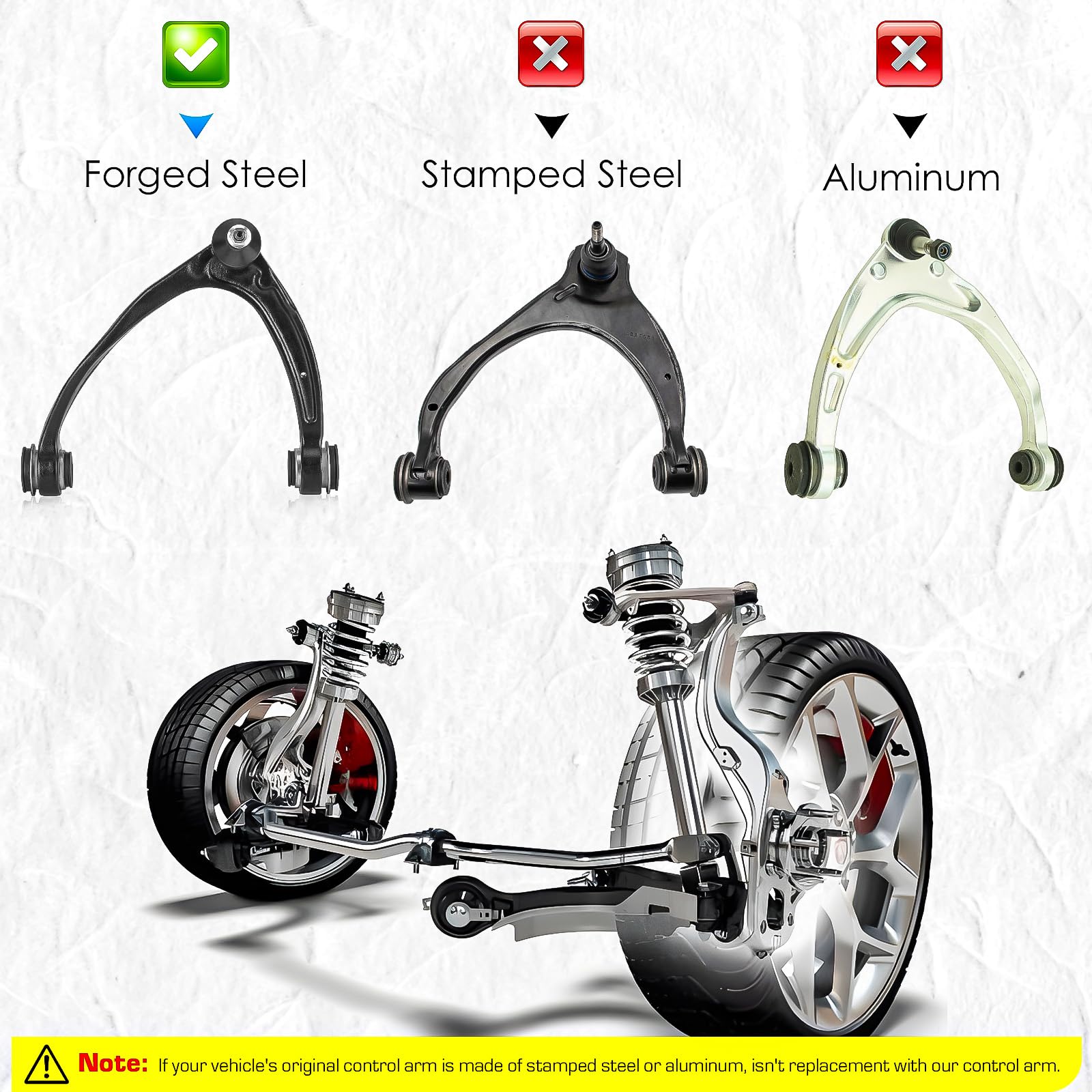 ILONPA suspension kit packaging with 4-piece set for easy replace­ment.