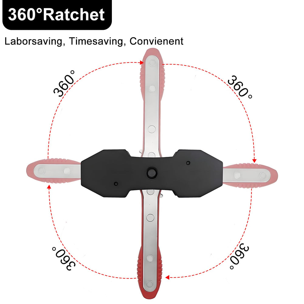 IMAANIIE press ratchet shows central mechanism for parallel plates.