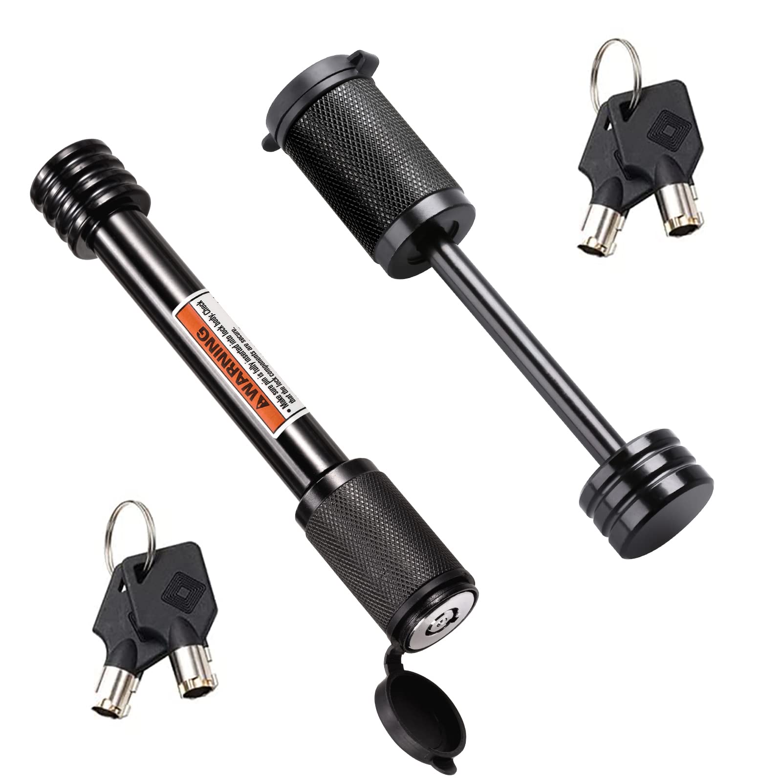 CZC AUTO Hitch Lock Set | 5/8 inch Pin & 1/4 inch Coupler Pin, Fits 2 inch & 2-1/2 inch Receivers (Class III IV)