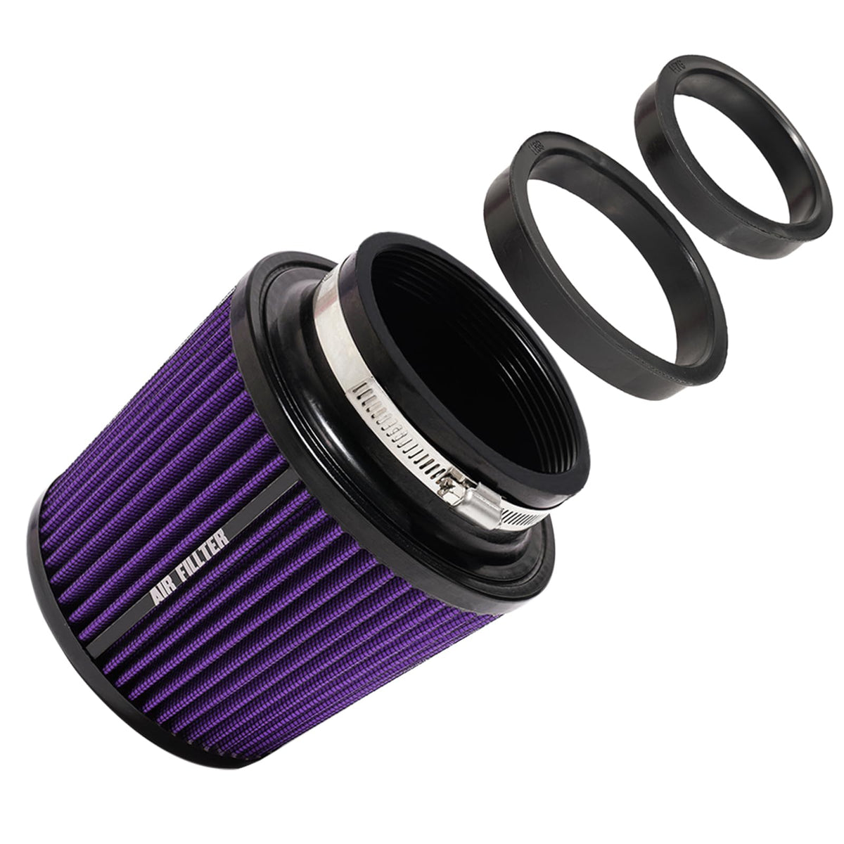 MIADILA 3 Sizes Inlet Cold Air Intake Filter – High Flow Purple Cone (3in, 3.5in, 4in)