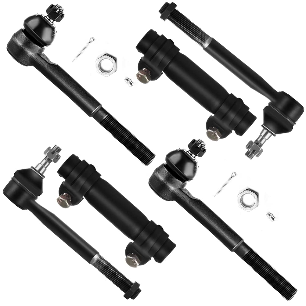 SCITOO Steering Tie Rod End Adjusting Sleeves Compatible fit for Chevrolet for GMC K1500 K2500 K3500 Suburban 1988-2000 6PC