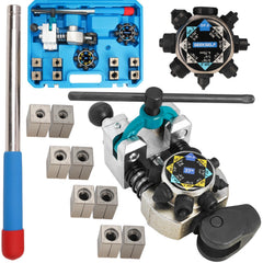 SEEKSELF Professional Brake Line Flaring Tool Kit for 45 & 37 Degree Single, Double and Bubble Flares, 3/16", 1/4", 5/16", 3/8" and 4.75mm Steel Copper Metal Tubing