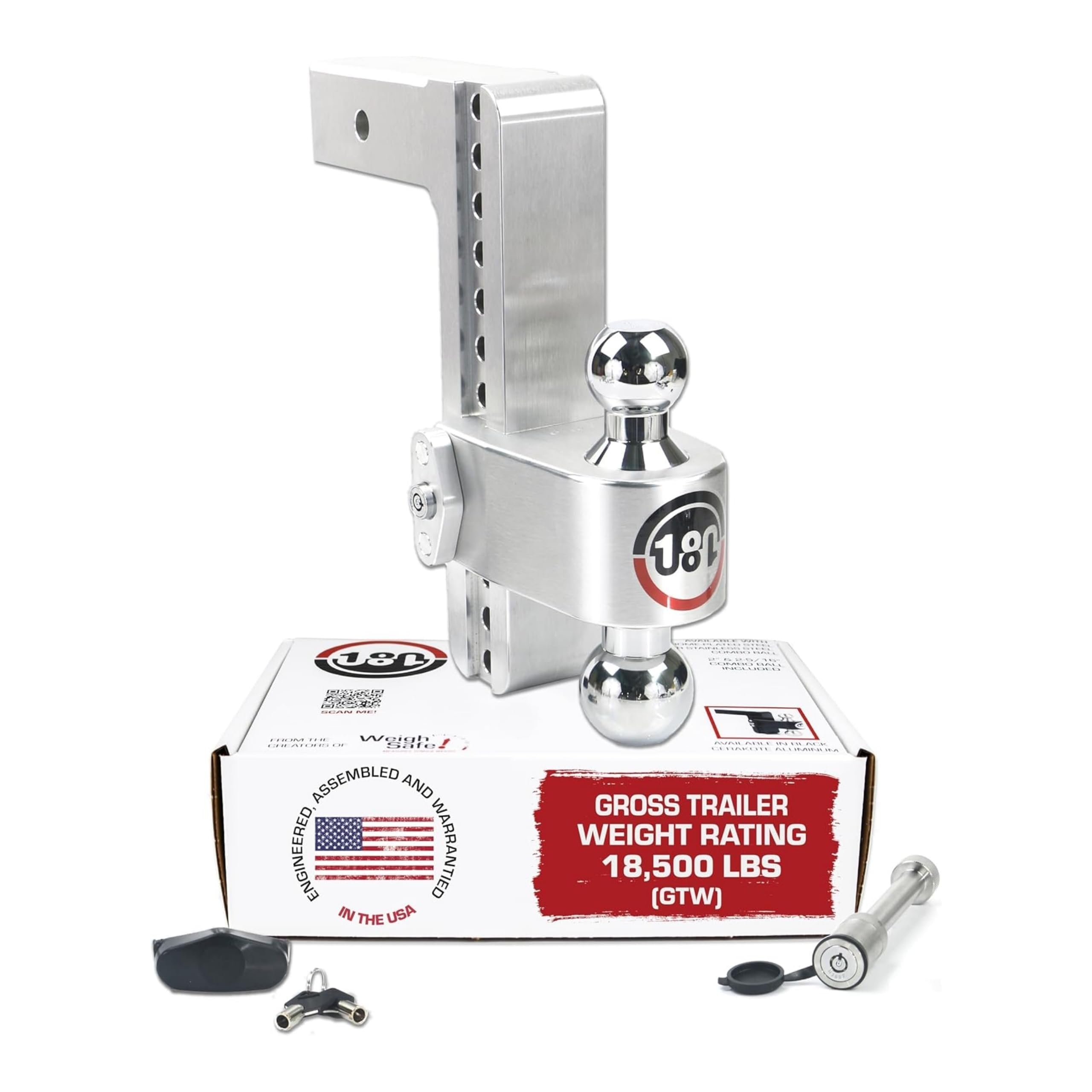 Weigh Safe CTB10-2.5-KA drop hitch full view for versatile towing