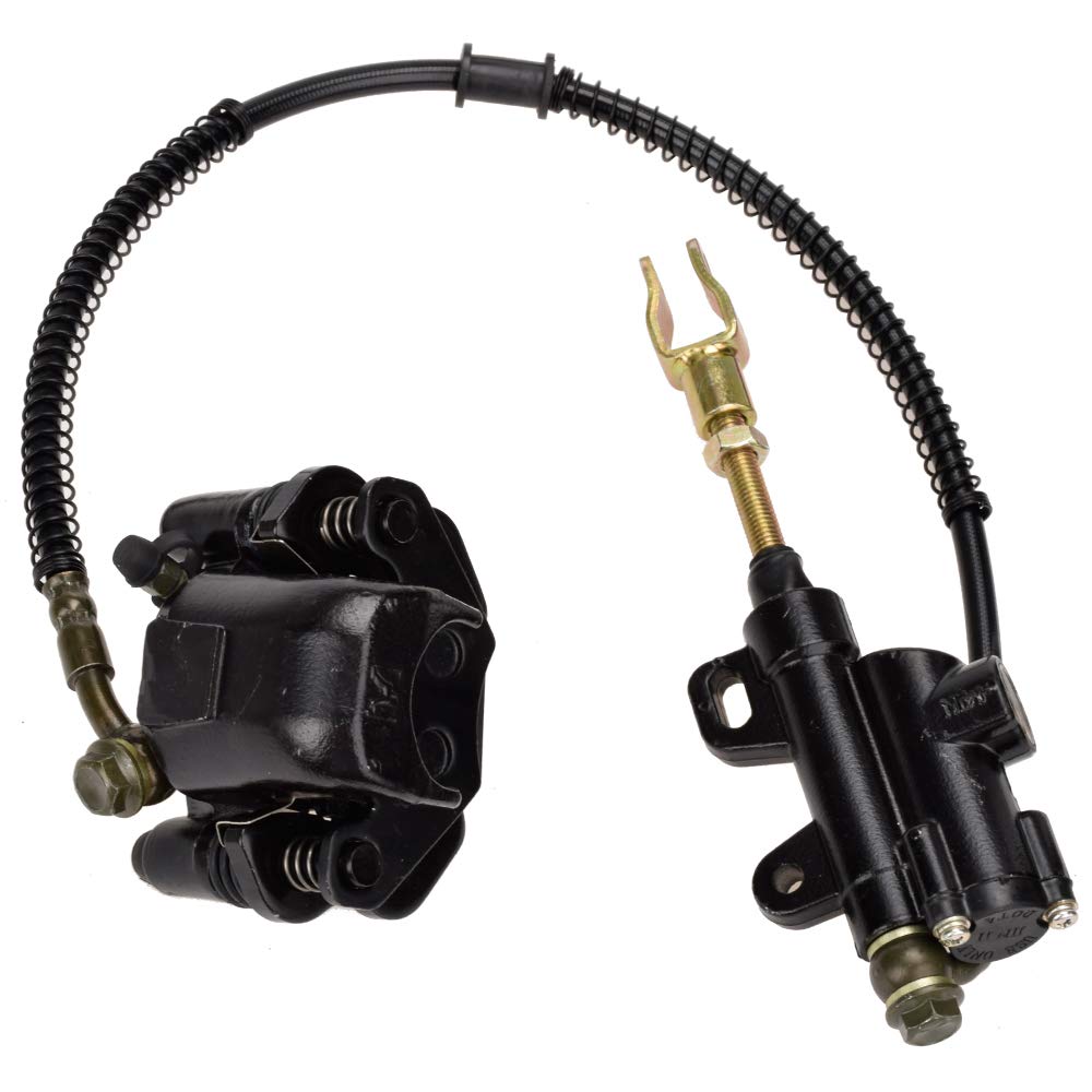HIAORS Rear Brake Master Cylinder & Caliper Assembly for Tao Tao, Coolster ATVs